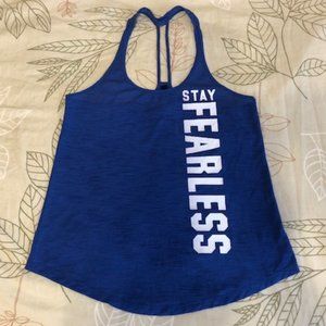 Aeropostale yoga athletic tank blue xs ladies